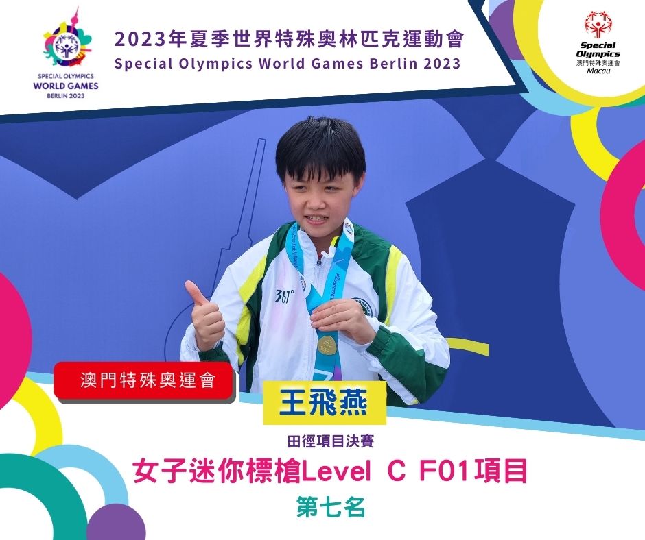 王飛燕女子迷你標槍LevelC F01第七名